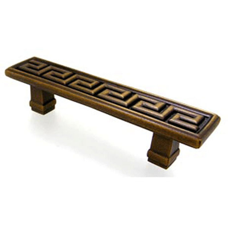 Poignée grecque 3 po, Bronze huilé
