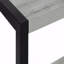 Table d'appoint, côté, bout, étroit, petit, stratifié gris à 2 niveaux, contemporain, moderne-37794475