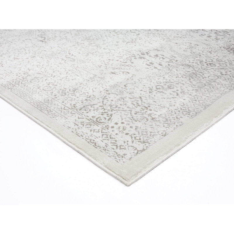 Tapis floral en polypropylène tissé à la machine Brummage, Tapis de couloir 2 pi 7 po x 10 pi