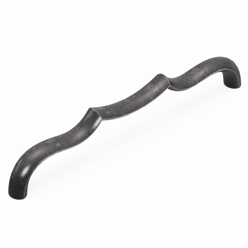 Poignée à poignée de la collection Trellis - Poignée d'armoire de centre-centre de 6 5/16 po à finition nickel noir - Quincaillerie traditionnelle pour tiroirs et armoires