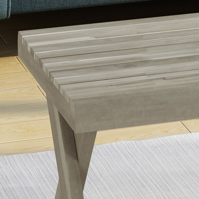 Single Coffee Table, Sandblast Light Gray