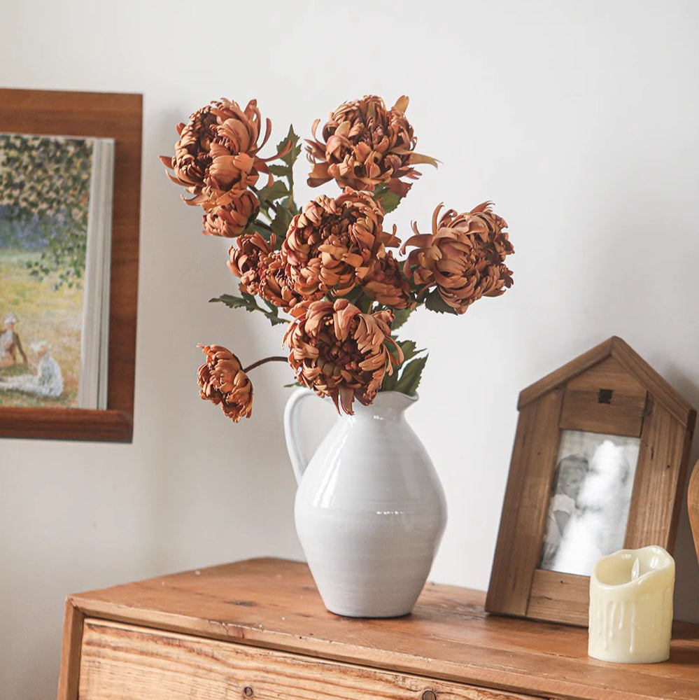Seattle Dahlia Floral Stems, Orange