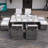 Bentlei Rectangular 8 - Person 70.87" Long Dining Set with Cushions