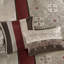 Édredon très grand 7 pièces - motif rouge avec-121409376-121409375