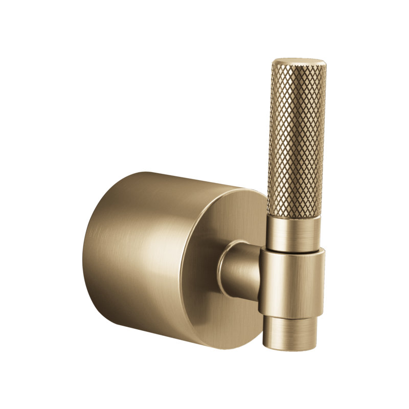 Litze® Wall Mounted Diverter Valve, T-Lever, Luxe Gold