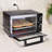 Total Chef Countertop Toaster Oven, Pizza Maker, 4 Slice Capacity Compact Oven