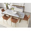 Chaise avec accoudoirs en brun