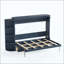 Lit plateforme escamotable avec tablette, armoires latérales et tiroirs Murphy-403820692-403820694