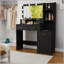 Coiffeuse sophistiquée à miroir intelligent avec de nombreuses options de rangement pour la chambre à coucher