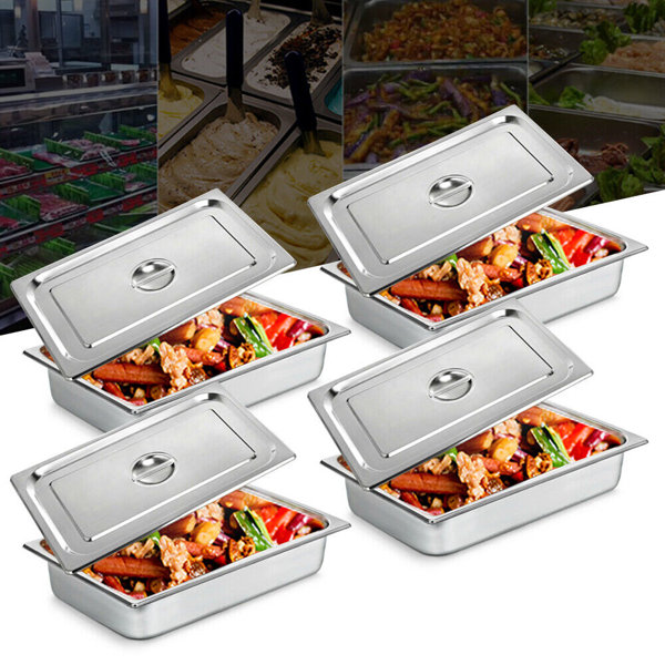 Disposable Aluminum Foil Steam Roaster Pans, Full Size Deep, Heavy Duty  Baking Roasting Broiling Catering 20 x 13 x 3 inches (15)