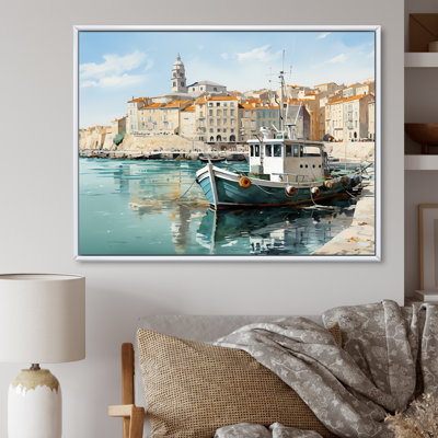 Vieux port dans le sud de l'Italie I sur toile