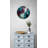 Marble Wall Clock – Silent, Tempered Glass, Abstract Design-1924020605