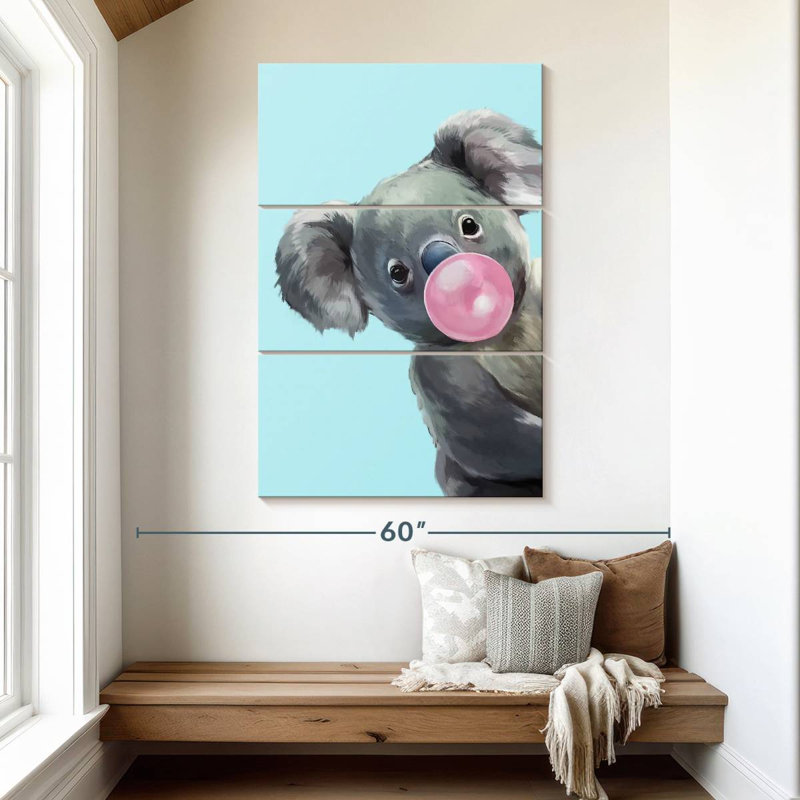 Ketti Koala Bubble Gum II, 50" H x 32" W