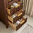 Shenzhen 22in. Aged Dark Brown Oak Storage Cabinet for Bathroom and Living Room-127843821-127843810