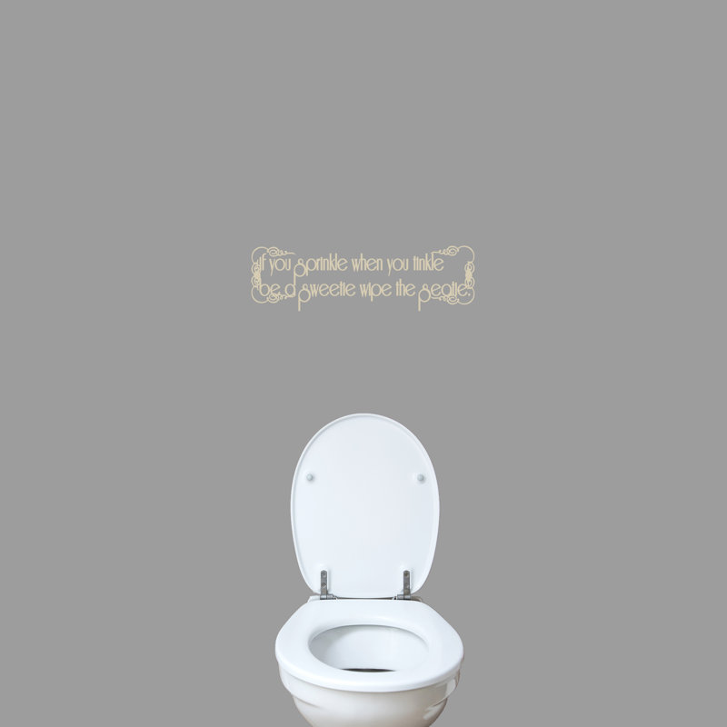 Décalcomanie murale si vous arrosez votre tintantes, Beige clair