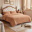Polyester Solid Colour Duvet Cover Set-124623962-124623964
