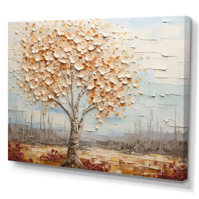 Arbre de minimalisme américain Basswood III - arbre, art mural