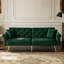  Dimmitt Modern 2-Seater Sofa Bed , 3-Stage Adjustable Backrest & Gold-Plated Metal Feet-2146663401