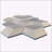 Hexagon natural marble tile, Carrara Gray marble, natural stone, for wall, OL textured finished, 3D fluted marble, 1 box 12 pcs