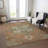 Bellaya Rust Washable Indoor-Outdoor Rug - -1840066957