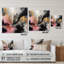 Texture or rose Splash Marble III - art mural abstrait en marbre acrylique pour le salon-1943725418