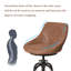 Tabouret de bar industriel avec dossier en cuir 29,53 à 35,43 pouces de hauteur, chaises de bureau pivotantes rustiques, tabourets de pub rétro pour îlot de cuisine, salle à manger, salon