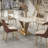 Randahl 71'' L Modern Rectangular Stone Top Dining Table-1270493550