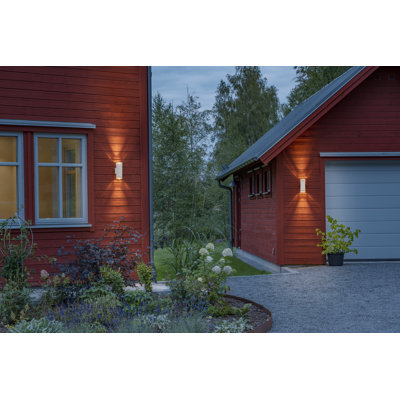 2 - Bulb 27.5cm H Outdoor Armed Sconce