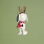 Snoopy With Gift Ornament