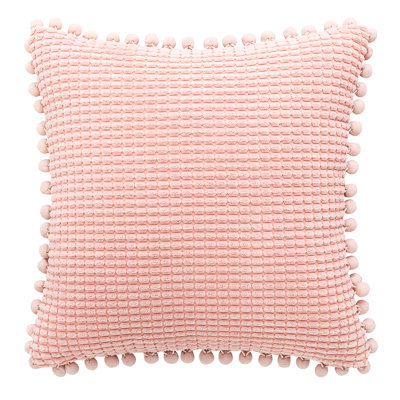 Buda Pom-poms Throw Pillow