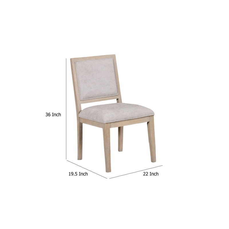 Ensemble de 2 chaises d'appoint Kizie, Brun, Brun, Gris clair