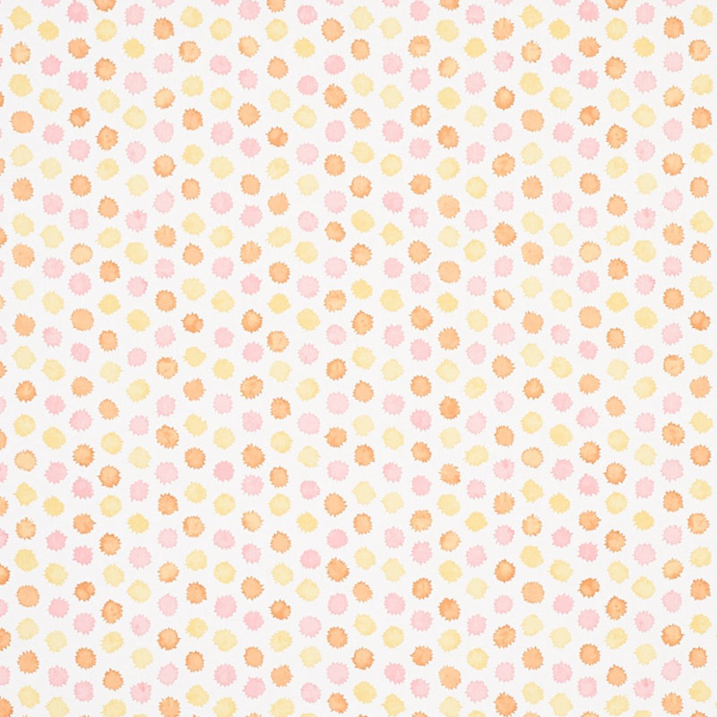 Papier peint Mini Bursts, Jaune / rose