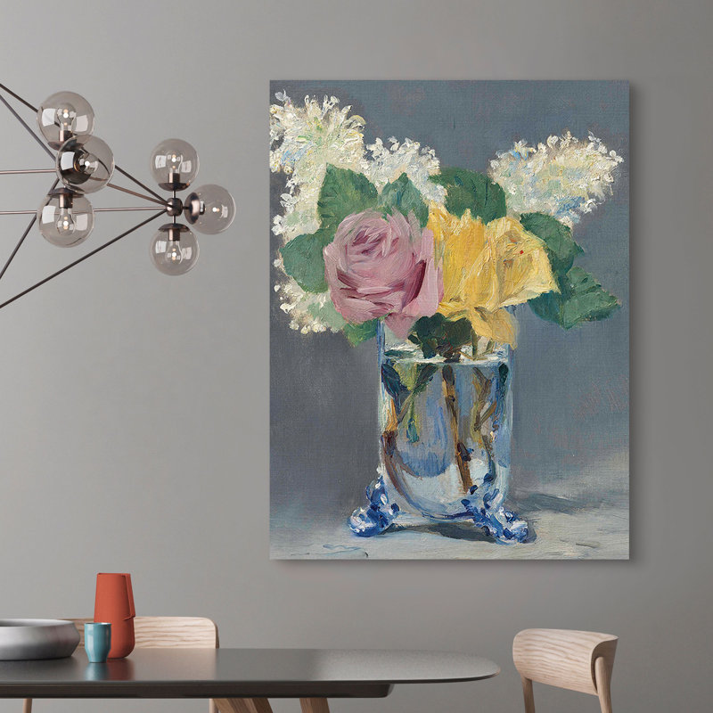 Lilacs And Roses by Edouard Manet - Wrapped Canvas Art Prints, 100cm H x 70cm W x 4cm D