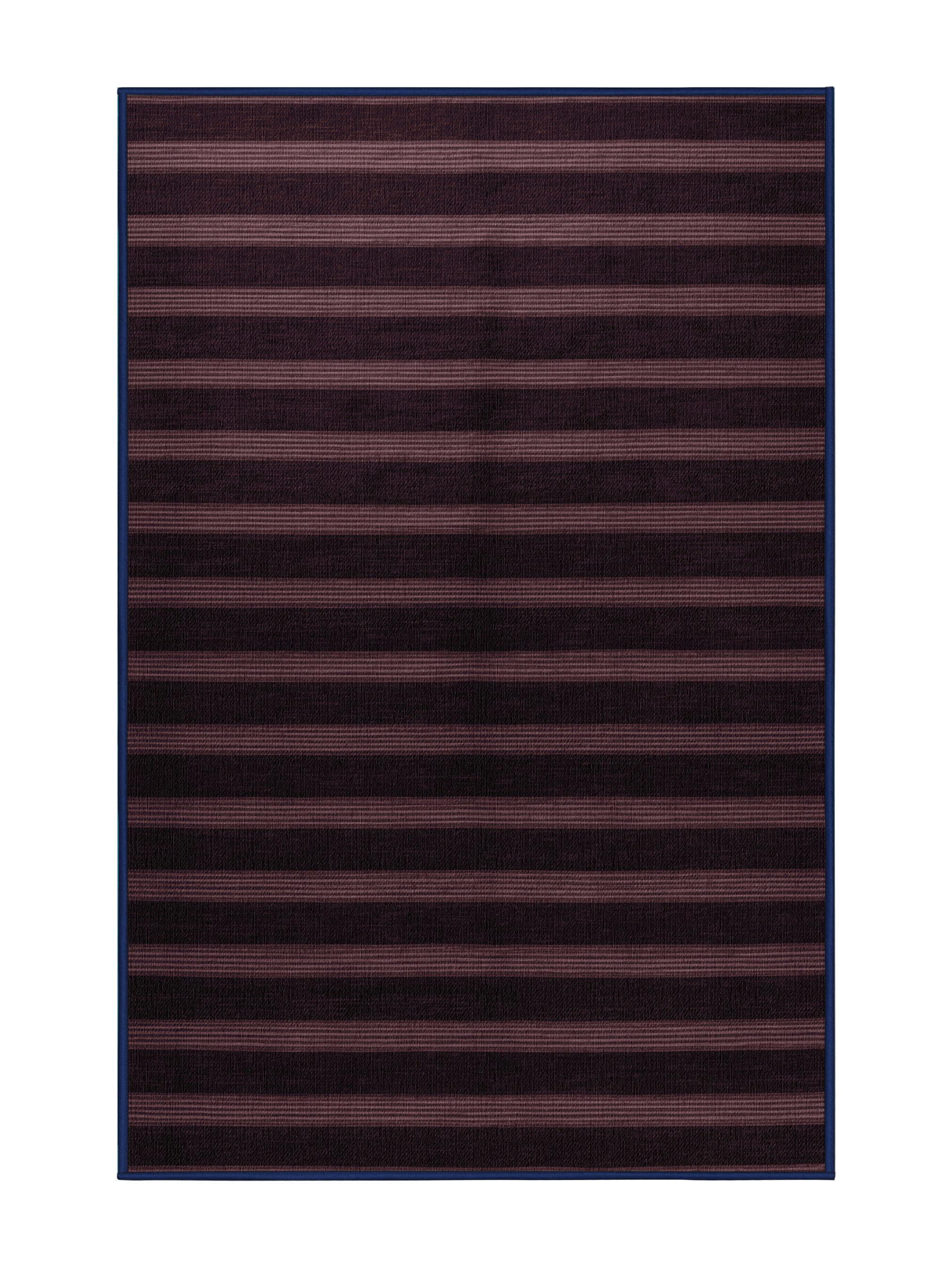 Hokku Designs Machine Washable Horizontal Stripes Black Area Rug | Wayfair