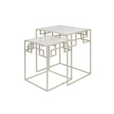 Greek 2 Piece End Table Set