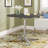 NPS Café Time Adjustable-Height Table, Charcoal Slate Top, Silver Frame