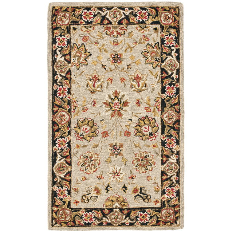 Hollander Hand-Hooked Wool Ivory Area Rug
