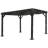 Sojag Fontana Black Aluminum Frame 10 x 12 ft Pergola