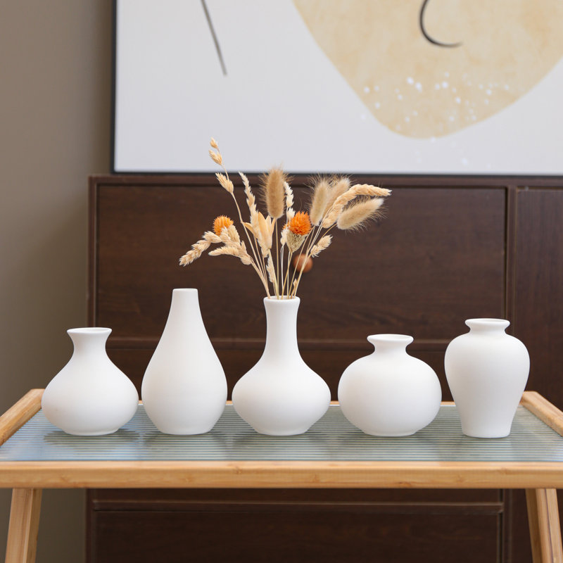 Vase de table en céramique / porcelaine Thiels, Blanc