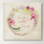 « spring home », art textuel sur toile tendue-1833876590