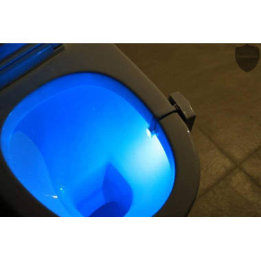 Night Glow Blue Round Glow-in-the-Dark Toilet Seat