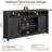 70" W Farmhouse Black TV Stand-629820642