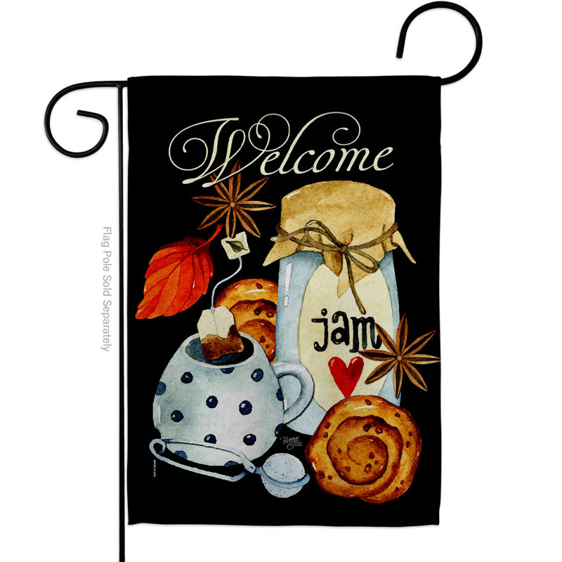 Drapeau de jardin 2 côtés en polyester 18,5 po x 13 po