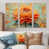 Toile naturelle avec cadre flottant