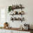 Floating Shelves for Wall 32″W x 8″D, Long Wall Mounted Shelves Set of 3, Wood Book Shelves Decor, Farmhouse Display Shelf for Bedroom, Living Room, Laundry Room, Kitchen, Bathroom, Black-678910730-678910724