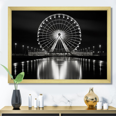 Carrousel de roue noire et blanche II - impression