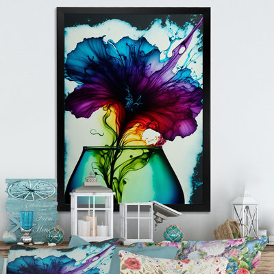 «Mauve et bleu», reproduction sur toile