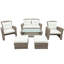 Outdoor b - Ensemble modulaire 4 pièces de style U avec coussins exceptionnels et mobilier de table basse moelleux-2120861993