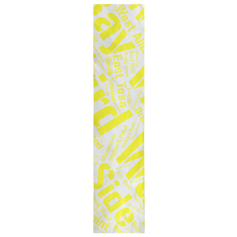 Chemin de table, 72 po x 16 po, Jaune, Milwaukee