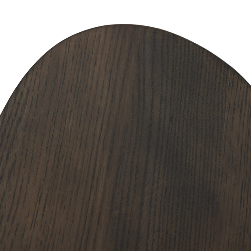Zion End Table-Merlot Marble, Grey Tobacco Oak, Solid Wood